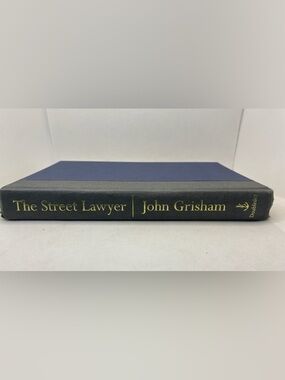 John Grisham 'The Lawyer' Hardcover Book - Navy & Charcoal with Gold Lettering
